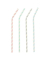Papstar Papierstrohhalme STRIPES, 22 cm, &Oslash; 6 mm, farbig sortiert