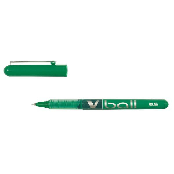 Pilot Tintenroller V-Ball 05 BL-VB5-G, Kappe, druckresistent, 0.5mm (F), grün 4902505122439 Pilot