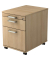 Rollcontainer 59 x 42,8 x 58 cm (H x B x T), eiche