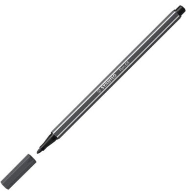 Faserschreiber 6897, Strichst&auml;rke: 1mm, schwarzgrau