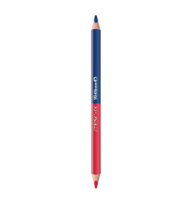 Silbentrennstift 810838, Ergonomische Dreikantform, blau und rot