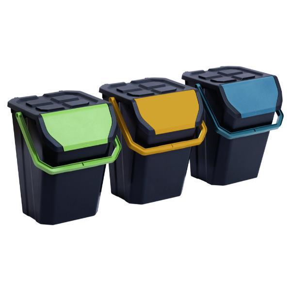 PAPERFLOW Frida Recycling Eimer, 37 Liter 8009371042857 PAPERFLOW 3 Stück