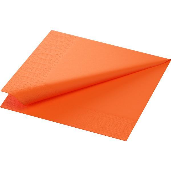 Duni Servietten 198825, orange / Uni, 3-lagig, 33x33cm 7321041988250 Duni 125 Stück