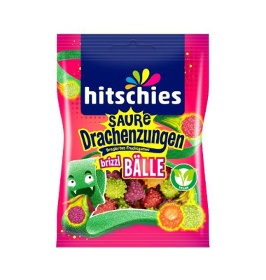 Saure Drachenzungen brizzl B&auml;lle, 100g