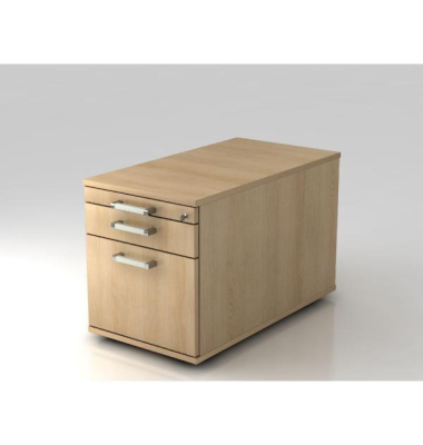 Rollcontainer, 51,2 x 42,8 x 80 cm (H x B x T), eiche