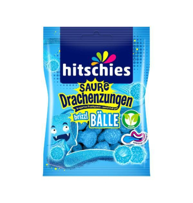 Saure Drachenzungen brizzl B&auml;lle Blau, 100g