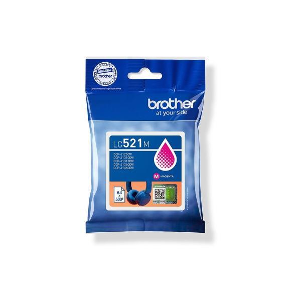 Brother Druckerpatrone LC521M (LC521M), magenta, ca. 500 Seiten  Brother