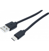 149697 Ladekabel USB-AUSB-C, 2 m, schwarz
