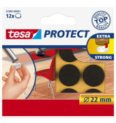 Protect Filzgleiter 57893, rund, Durchmesser: 22mm, braun