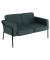 Medso 2-Sitzer-Sofa Classic Stoff, Gr&ouml;&szlig;e: L, anthrazit