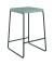 Barhocker mit Stoffbezug, Stahlbeine, grau