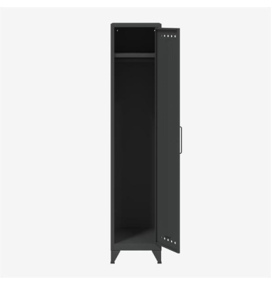 Fern LOC634 Garderobenschrank mit Kleiderstange & Hutboden, anthrazit