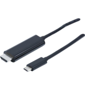 127548 USB-CHDMI Kabel, 1,8 m, schwarz