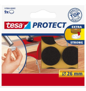 Protect Filzgleiter 57894, rund, Durchmesser: 26mm, braun