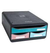 Schubladenbox 311606D, Small Box, Skandi, 3 Schubladen, sortiert