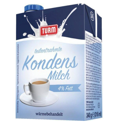 Kondensmilch 33700, 4% Fett, 20x340g, Tetrapack