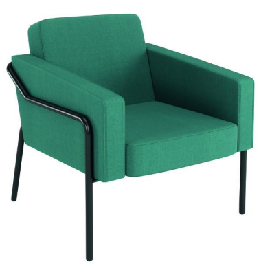 Medso Sessel Classic Stoff, Gr&ouml;&szlig;e: L, blau