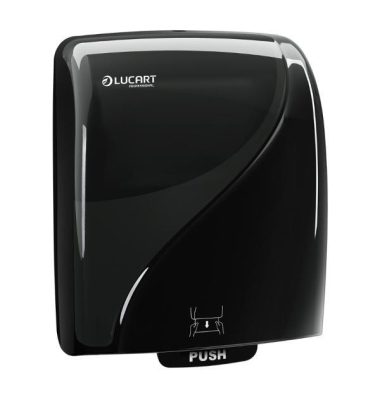 Rollenhandtuchspender 892992 Identity Autocut, schwarz, Au&szlig;enabrollung