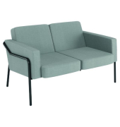 Medso 2-Sitzer-Sofa Classic Stoff, Gr&ouml;&szlig;e: L, grau