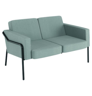 Medso 2-Sitzer-Sofa Classic Stoff, Gr&ouml;&szlig;e: L, grau