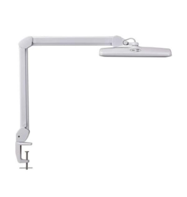 LED-Arbeitsplatzleuchte MAULintro, dimmbar, Klemmfu&szlig;, wei&szlig;