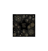 Neujahr Serviette25x25cm goldenesNeujahr