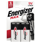 Batterie Max, 9V-Block / E-Block / 6LR61, 9 Volt