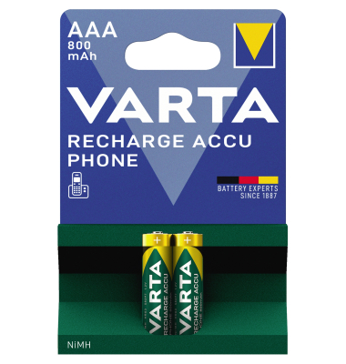 Akkus Recharge Accu Phone, AAA / Micro / HR03, 1,2 Volt