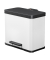 Tretabfalleimer &Ouml;ko trio Plus L 47 x 43 x 34 cm (B x H x T) 3 x 9l Stahlblech wei&szlig;