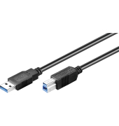 USB-Kabel SuperSpeed 93654, 3m, USB-A auf USB-B, schwarz