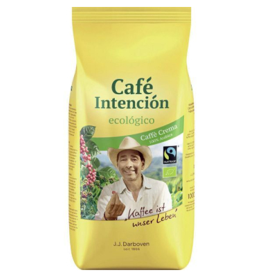Kaffee Cafe Intencion ecologico 1338585001, 1kg, ganze Bohnen im Beutel