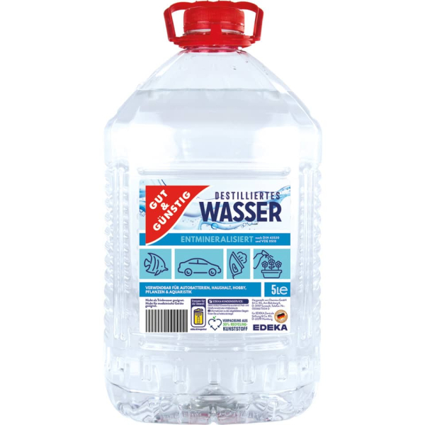 Gut und Günstig destilliertes Wasser 2214854002, in Gallone 4311501418062 Gut und Günstig 5 Liter