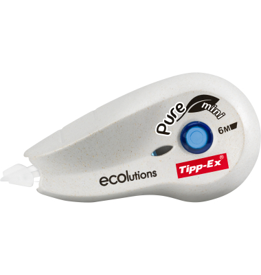 Korrekturroller 918466 Pure Mini ECOlutions, wei&szlig;, 5mm x 6m, Einweg, in Display
