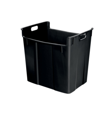 5209-00-95   Eckig Papierkorb 40 Liter schwarz