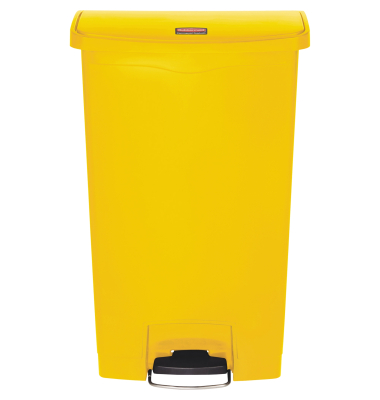 Tretabfalleimer SLIM JIM STEP-ON, 68 Liter, KunststoffTragegriff Deckel Einsatz Griffrand