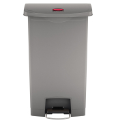 Tretabfalleimer SLIM JIM STEP-ON, 68 Liter, KunststoffTragegriff Deckel Einsatz Griffrand