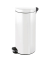 Tretabfalleimer H2404305 Silberionen 30l wei&szlig;