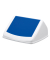 Abfalleimer DURABIN FLIP VEH2012036 36,6x74,7x32cm wei&szlig;/blau