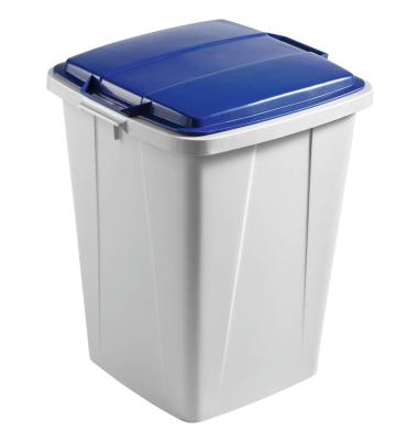 Abfalleimer DURABIN FLIP VEH2012031 52x61x49cm grau/blau
