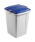 Abfalleimer DURABIN FLIP VEH2012031 52x61x49cm grau/blau