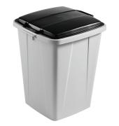 Abfalleimer DURABIN FLIP VEH2012033 52x61x49cm grau/schwarz