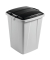 Abfalleimer DURABIN FLIP VEH2012033 52x61x49cm grau/schwarz