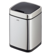Papierkorb NO TOUCH - 6 l, rechteckig, Edelstahl