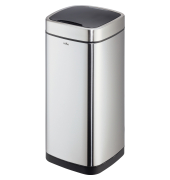 Papierkorb NO TOUCH - 35 l, rechteckig, Edelstahl