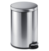 Treteimer Edelstahl, 20 Liter, silber, Ma&szlig;e:360x455 mm, &Oslash; 292 mm,