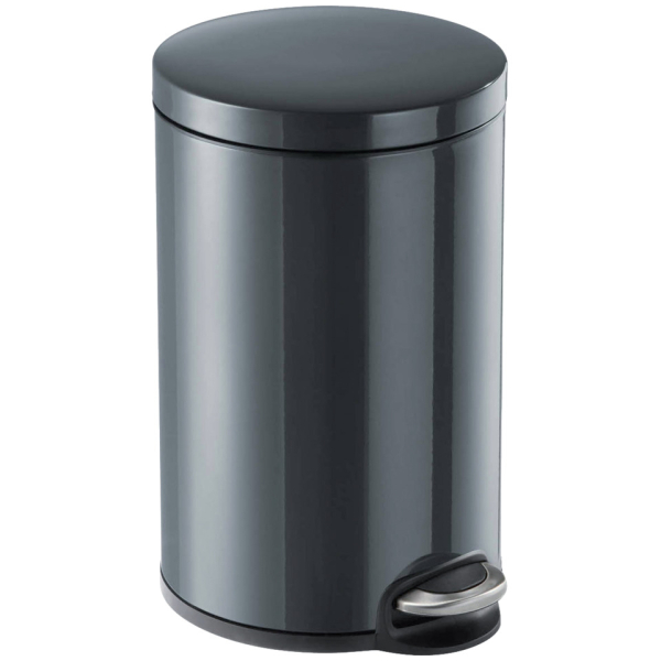 Durable Treteimer Metall, 12 Liter, antrazit, Maße:310x400 mm, Ø 250 mm, 4005546302003 Durable