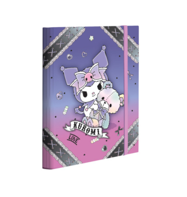 Heftbox Kuromi 15314PTR, A4 pink/lila, 3cm F&uuml;llh&ouml;he, Karton
