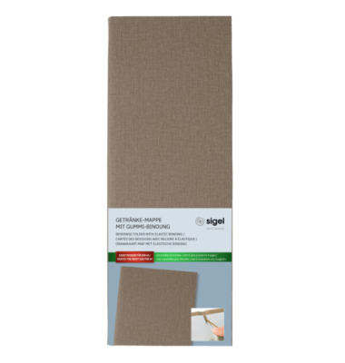 Pr&auml;sentationsmappe Getr&auml;nke beige