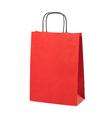 Tragetasche Papier 240x110x330mm rot