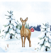 Weihnachtsservietten 227342, 3-lagig
